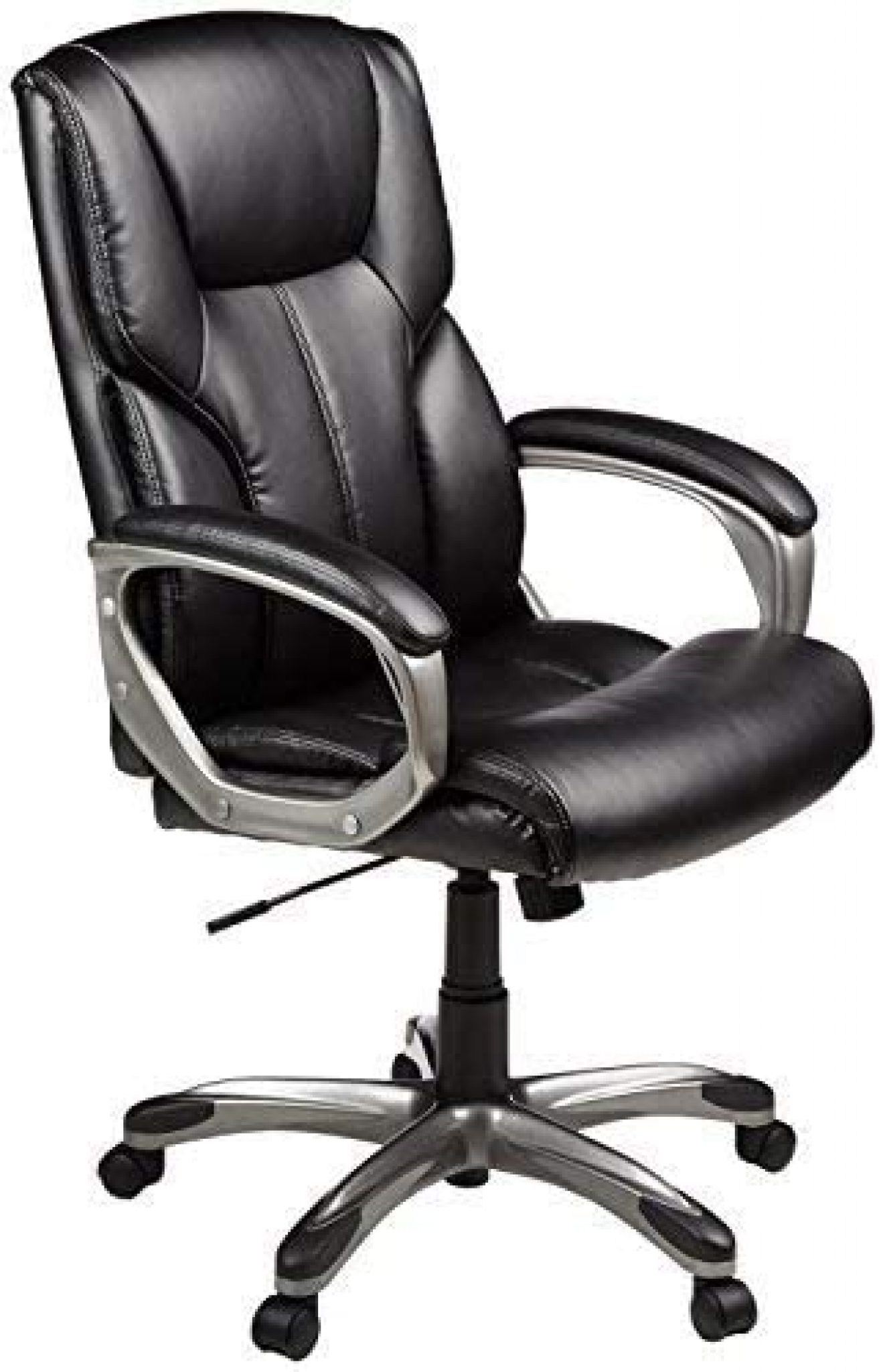 AmazonBasics High Back Leather Executive Adjustable Office Desk Chair 1319x2048 